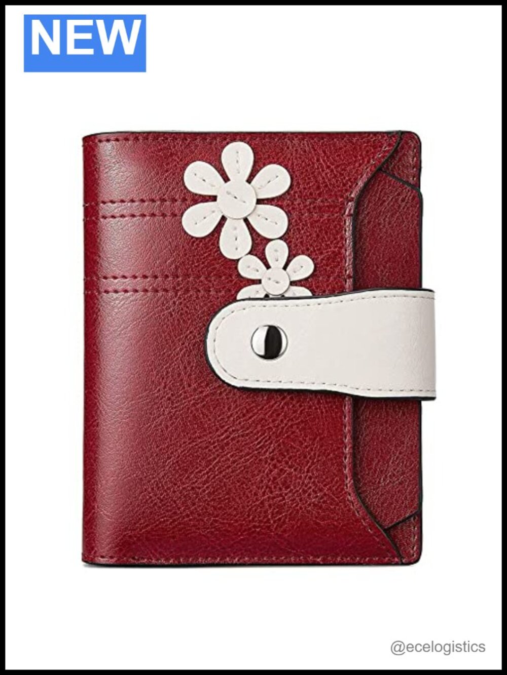 Leather Tote Bag with Magnetic Closure and Removable Pouch, RFID Blocking Wallet